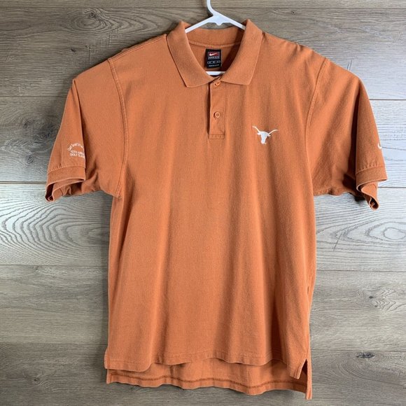 Nike Team Mens SS Polo Shirt 13th Golf Classic Embroid U Texas Longhorn Orange M - Picture 2 of 10